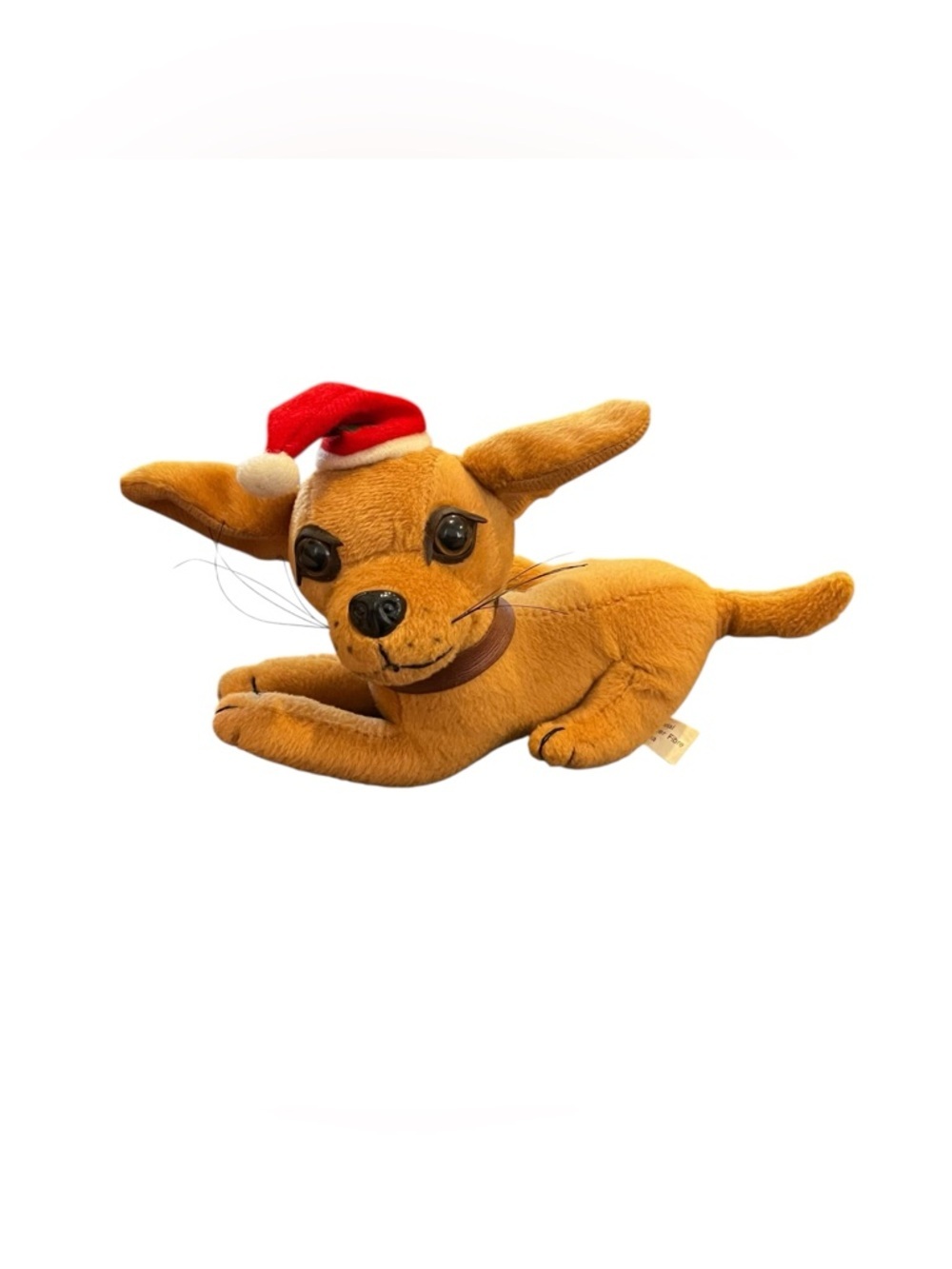 Vintage Taco Bell Chihuahua dog 2000 y2k Santa Christmas plush retro